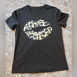 Animal Print Lip Tee